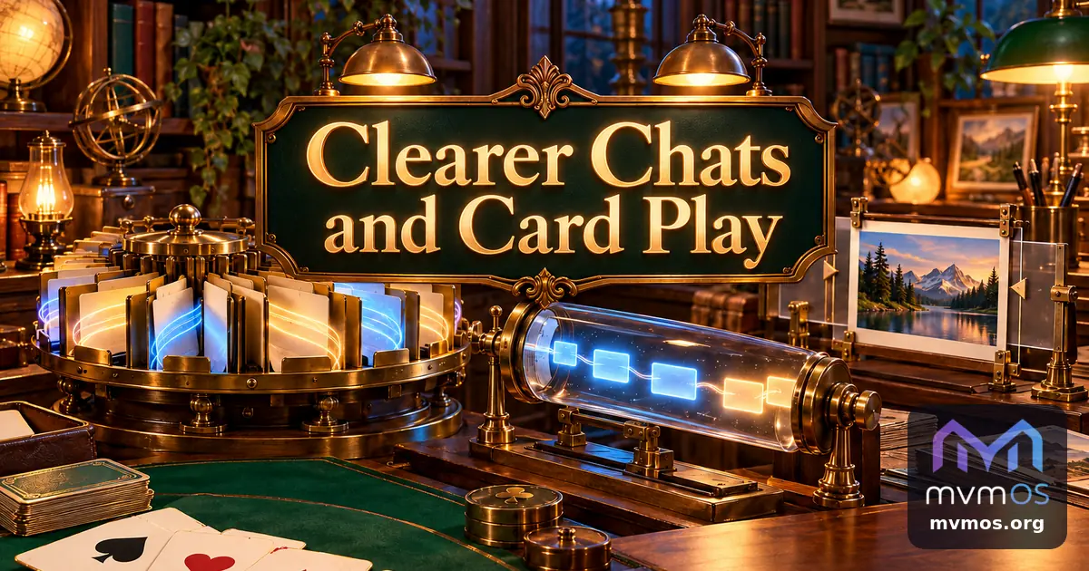 Clearer Chats and Card Play