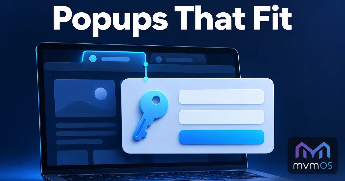 Popups That Fit