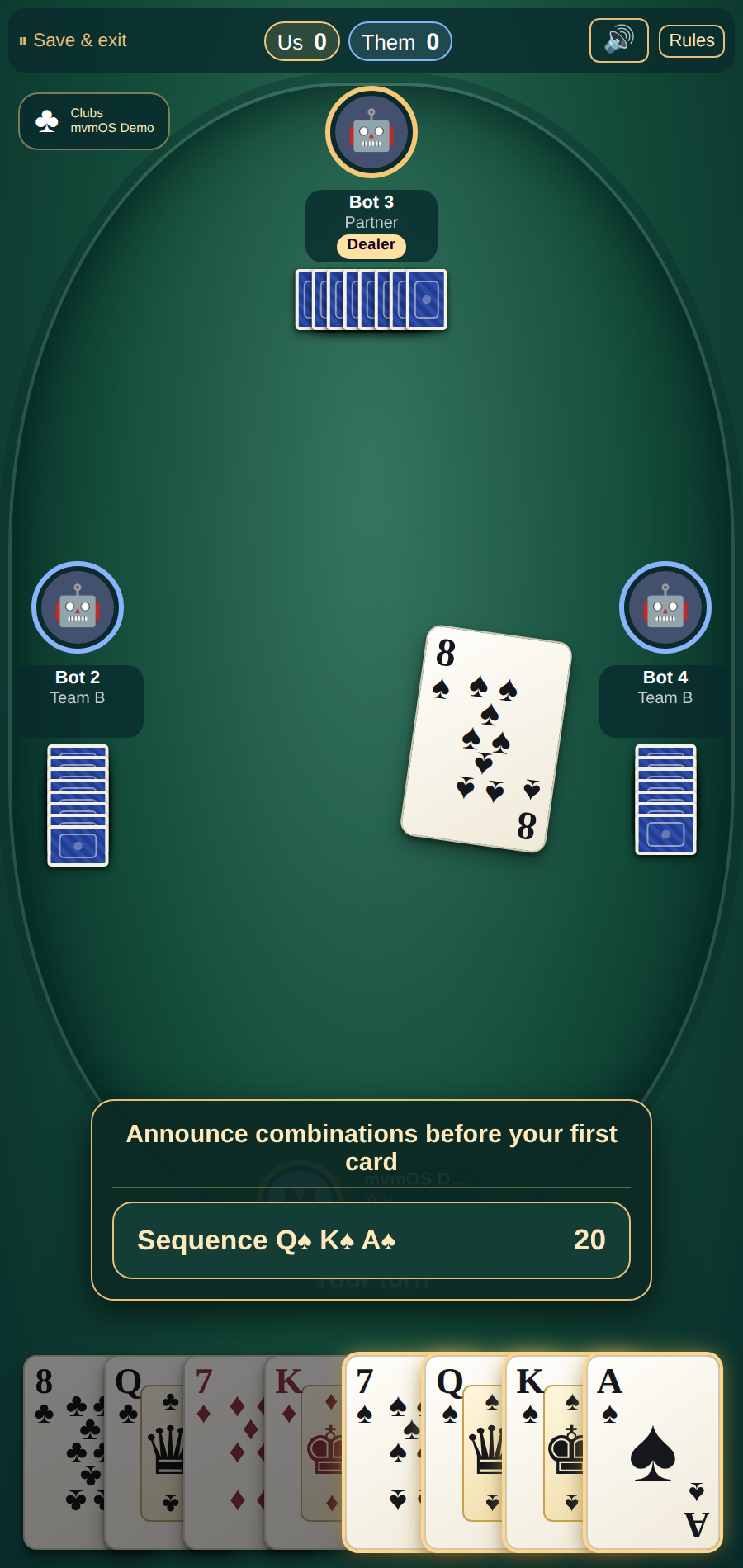 Clearer Chats and Card Play phone screenshot 5
