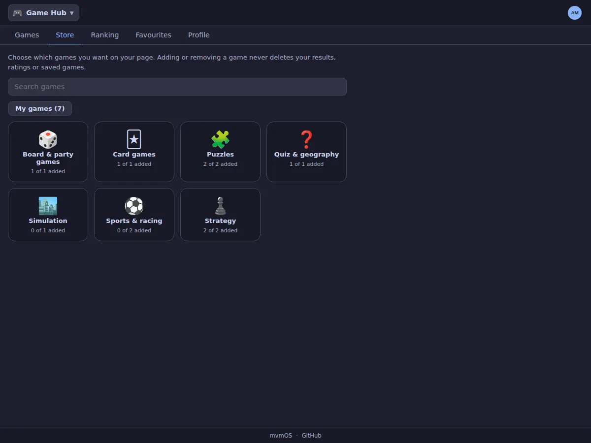 Game Hub desktop screenshot 3
