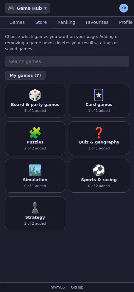 Game Hub phone screenshot 2