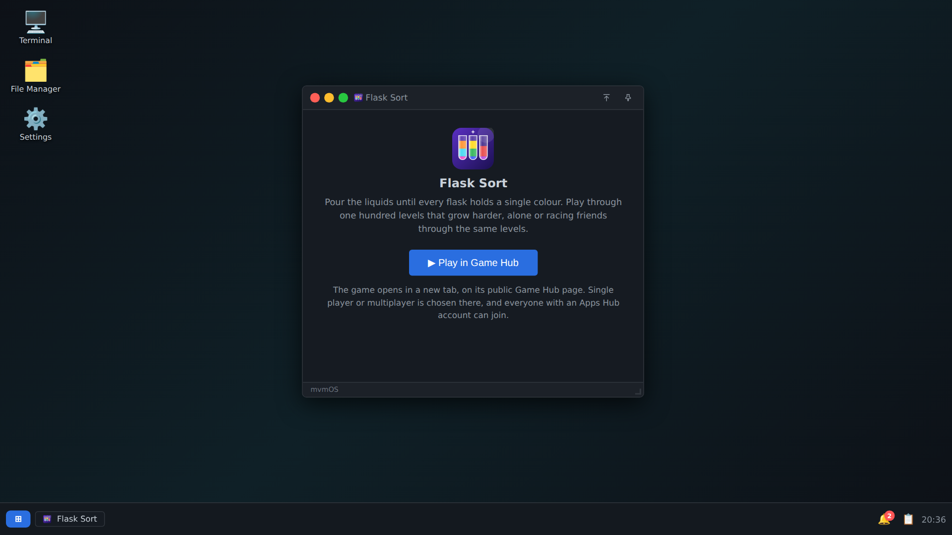 Flask Sort desktop screenshot 1