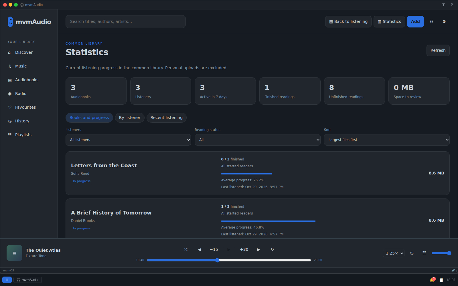 Meet mvmAudio desktop screenshot 3
