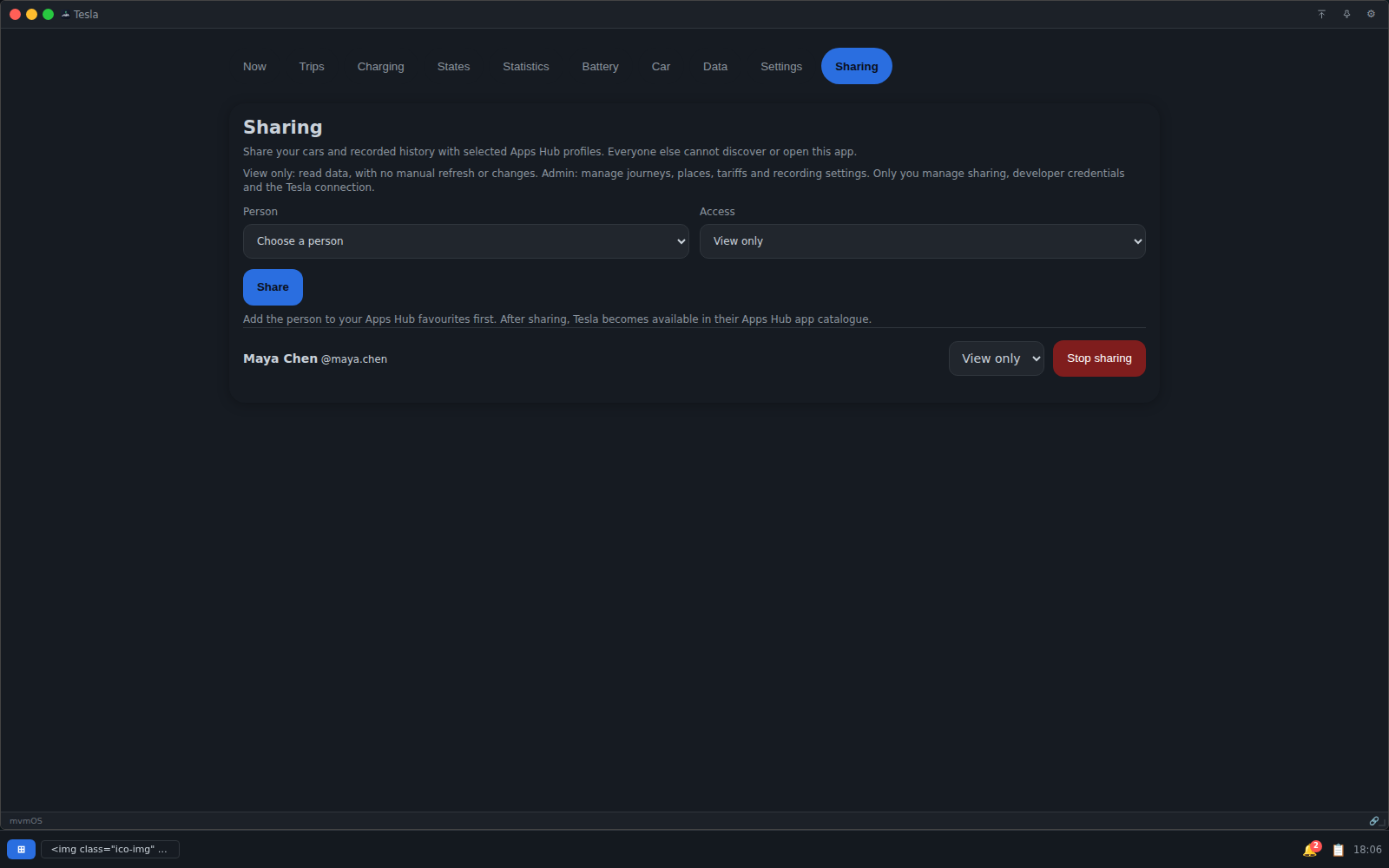 Tesla desktop screenshot 5