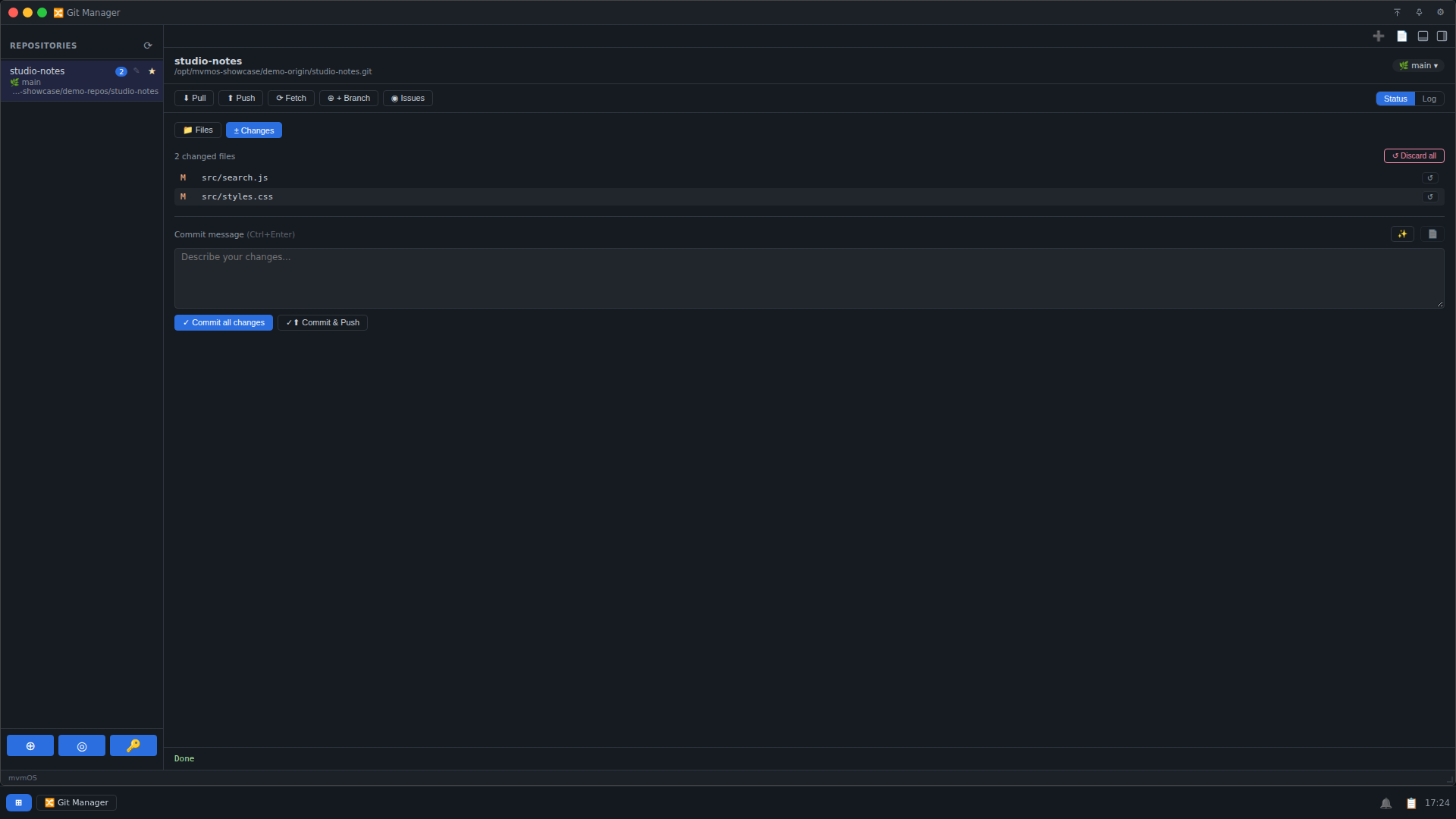 Git Manager desktop screenshot 1